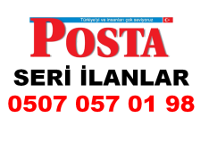 Posta Seri İlanlar İstanbul Posta Gazetesi İlan Servisi Bürosu